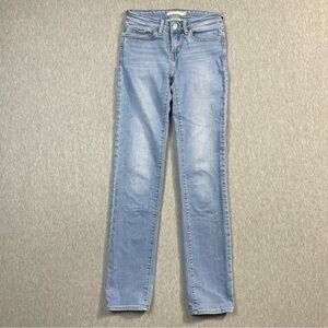 Levi’s 714 Straight Leg Jeans Women’s 24 Light Wash Blue Stretch
